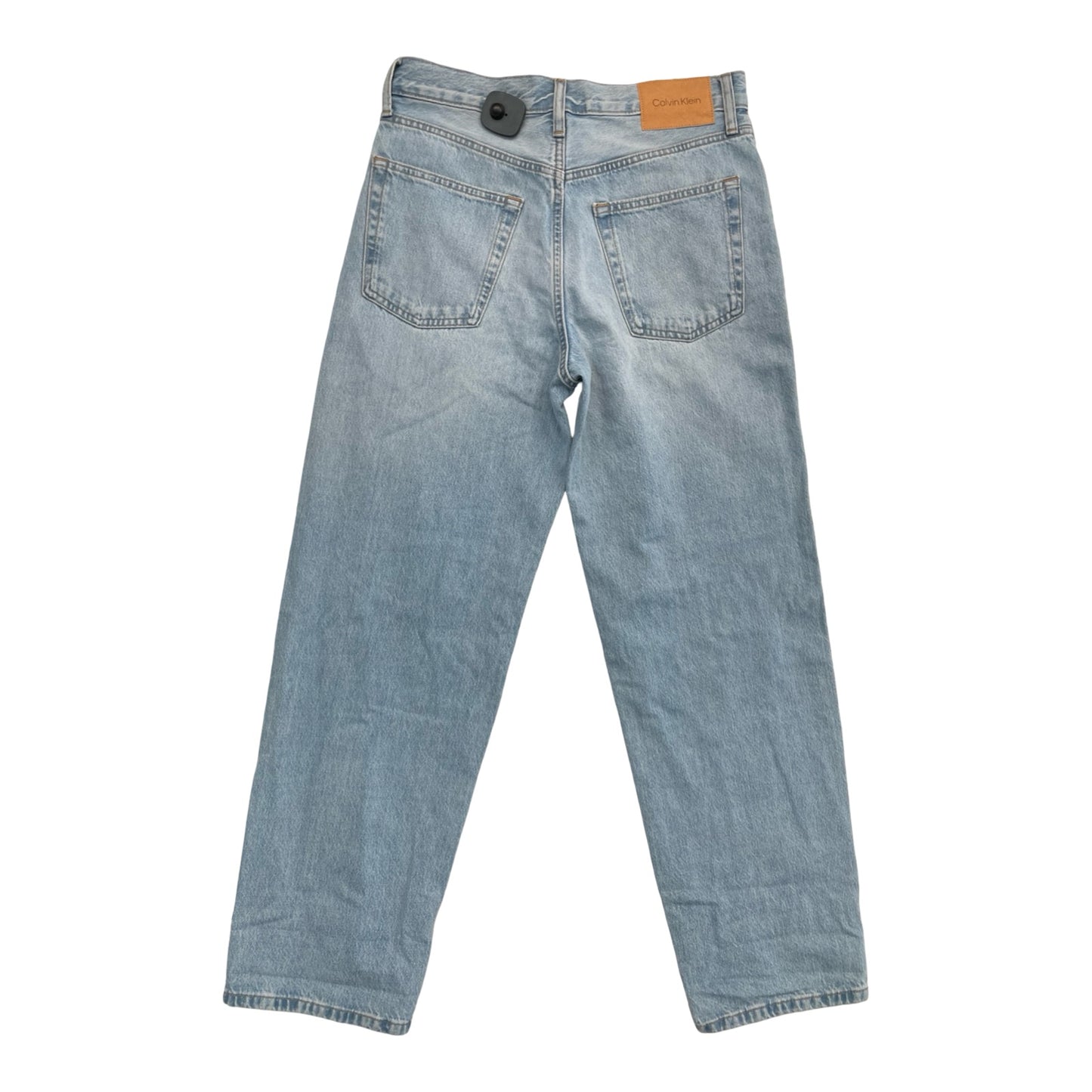 Jeans Wide Leg By Calvin Klein In Blue Denim, Size:6