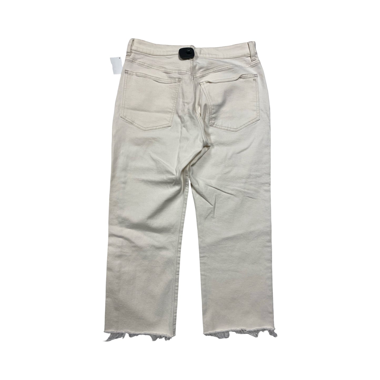 Jeans Wide Leg By Madewell In Cream, Size:10P