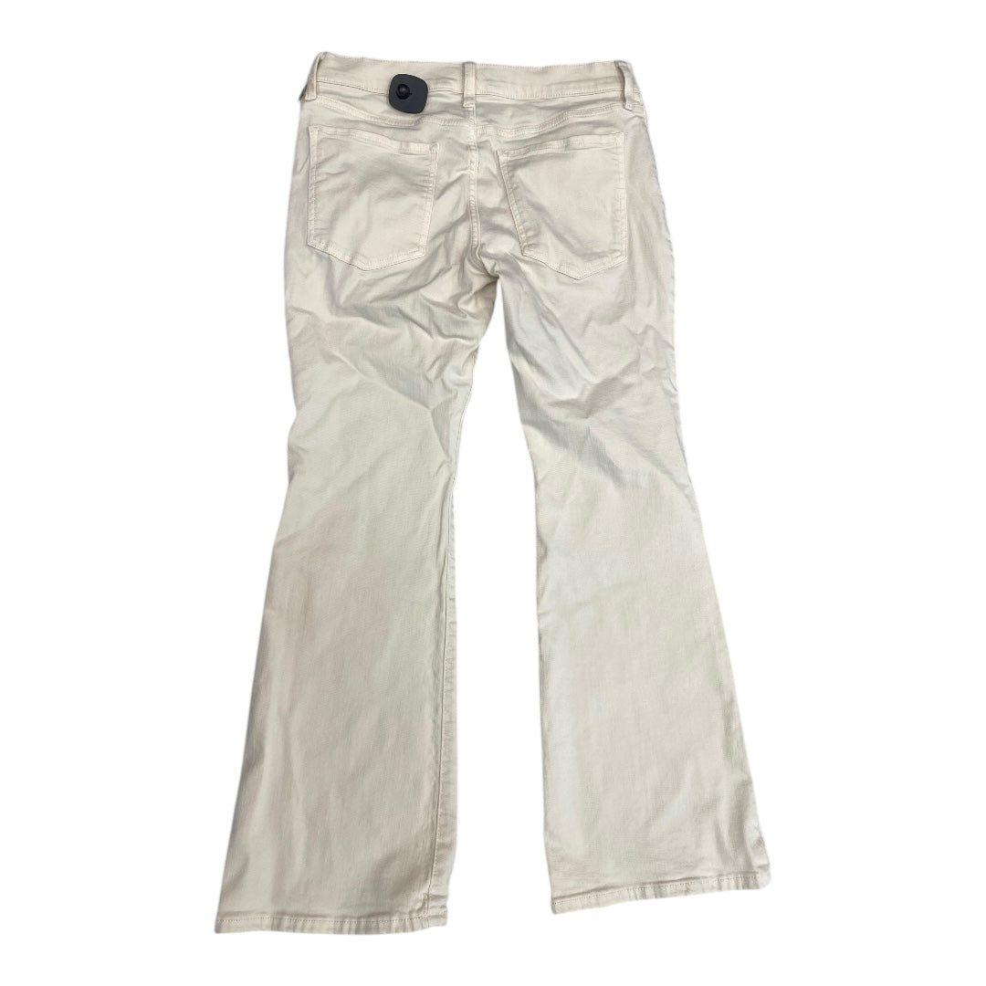Jeans Flared By Banana Republic In Cream, Size:12