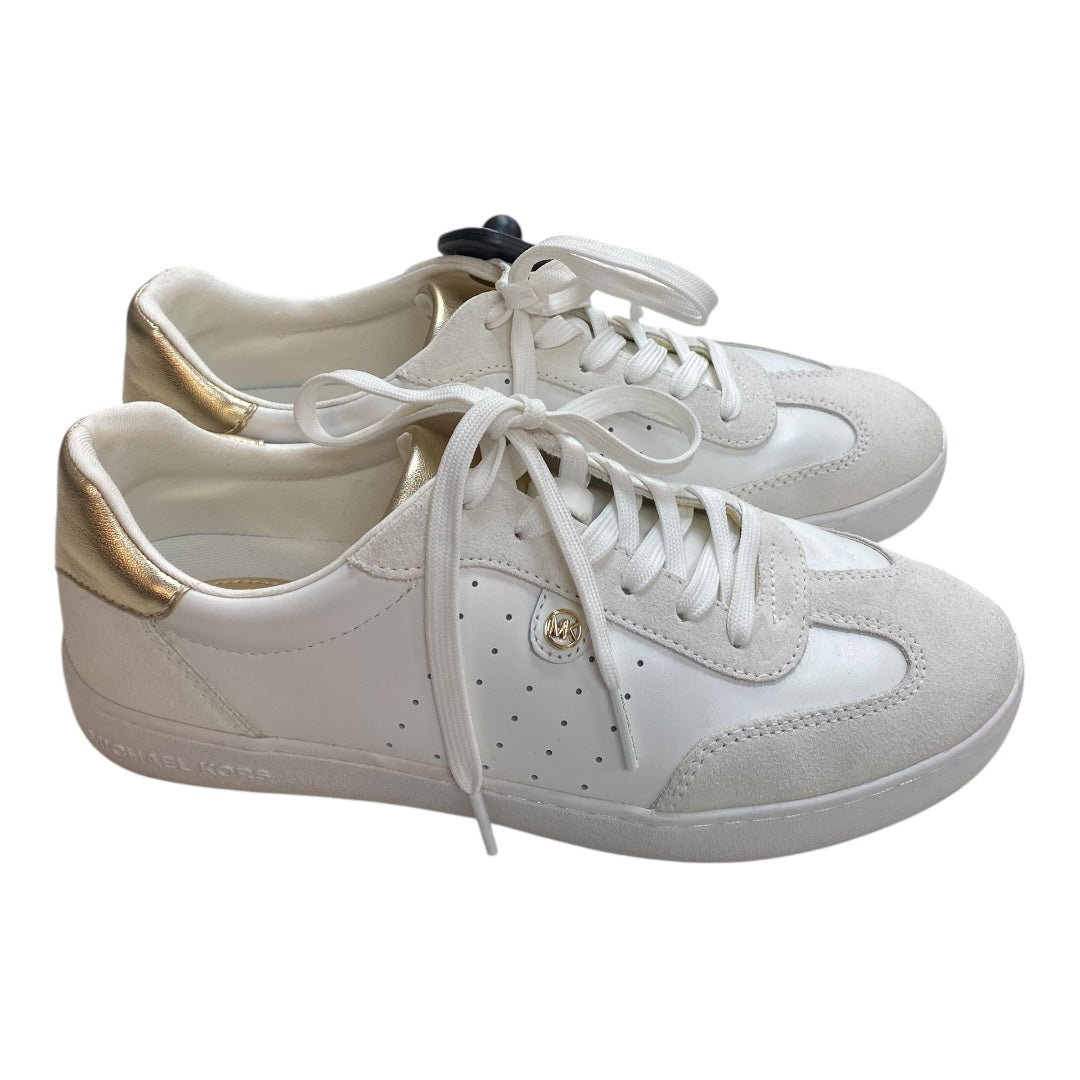 Shoes Designer By Michael Kors In White, Size:8.5
