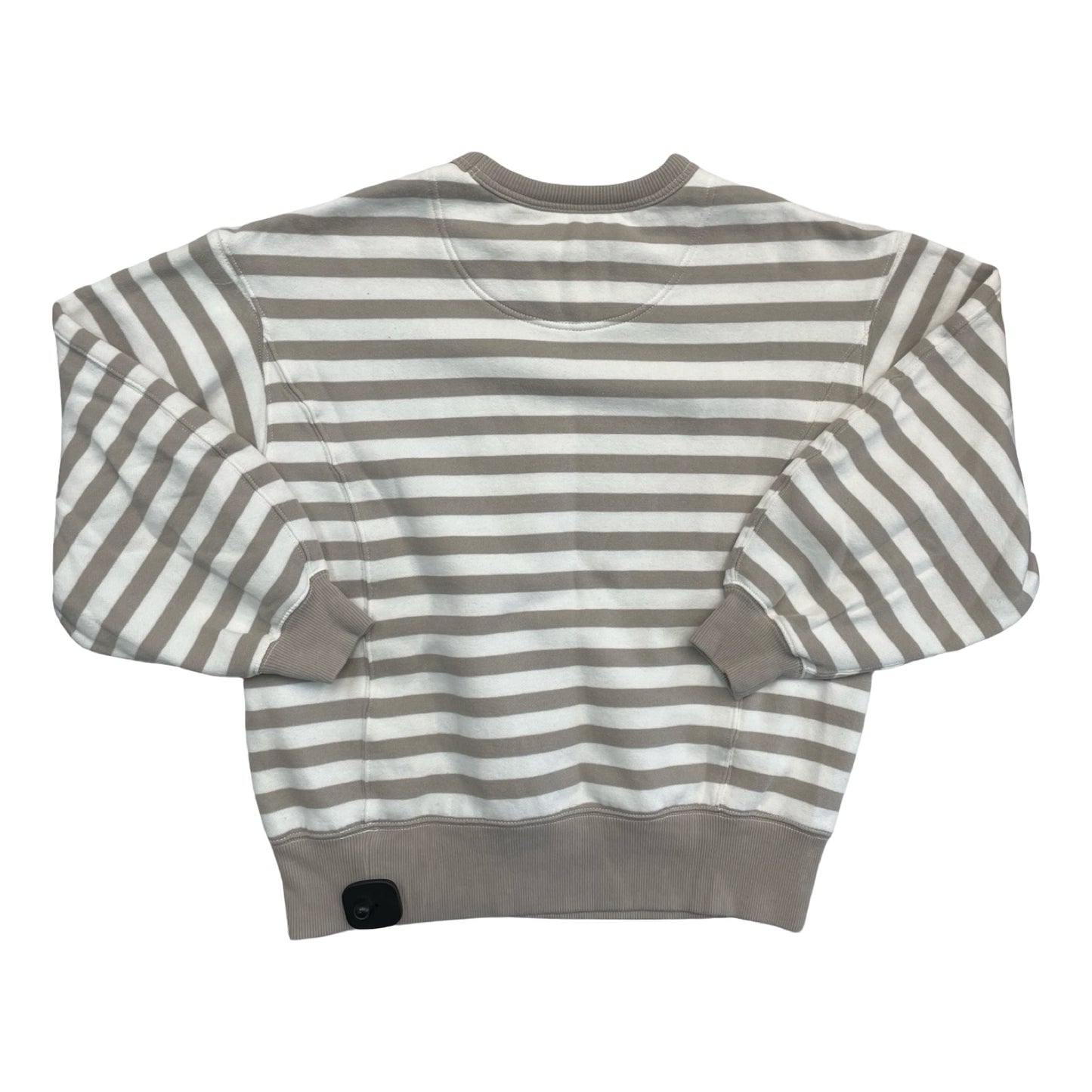 Sweatshirt Crewneck By Aerie In Tan & White, Size:Xxs
