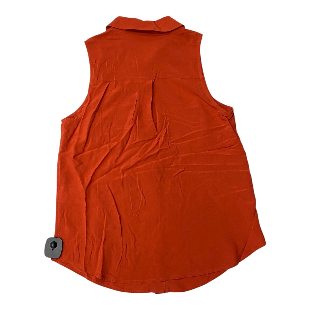 Blouse Sleeveless By Inc In Orange, Size:Xs
