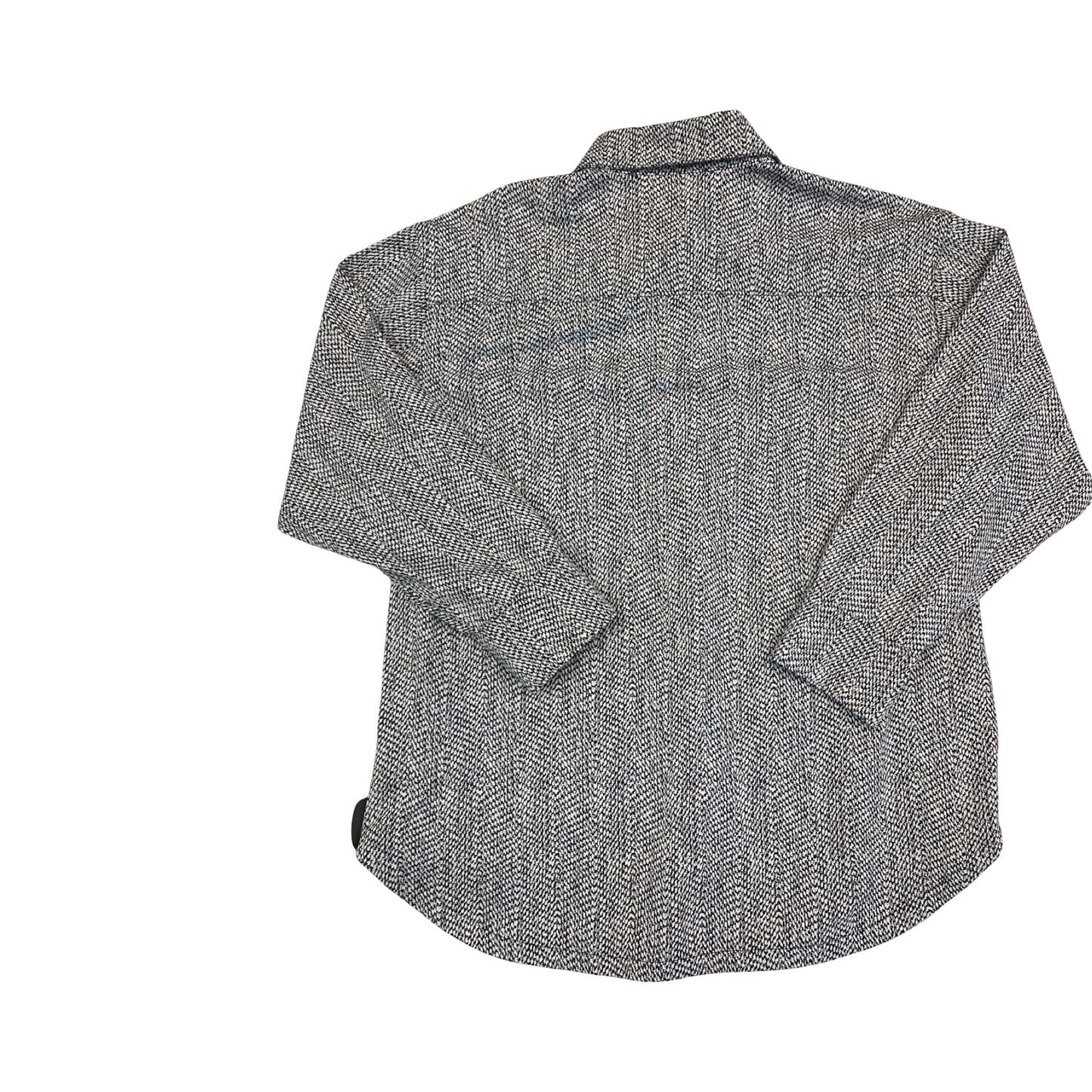 Athletic Jacket By Athleta In Black & White, Size:L