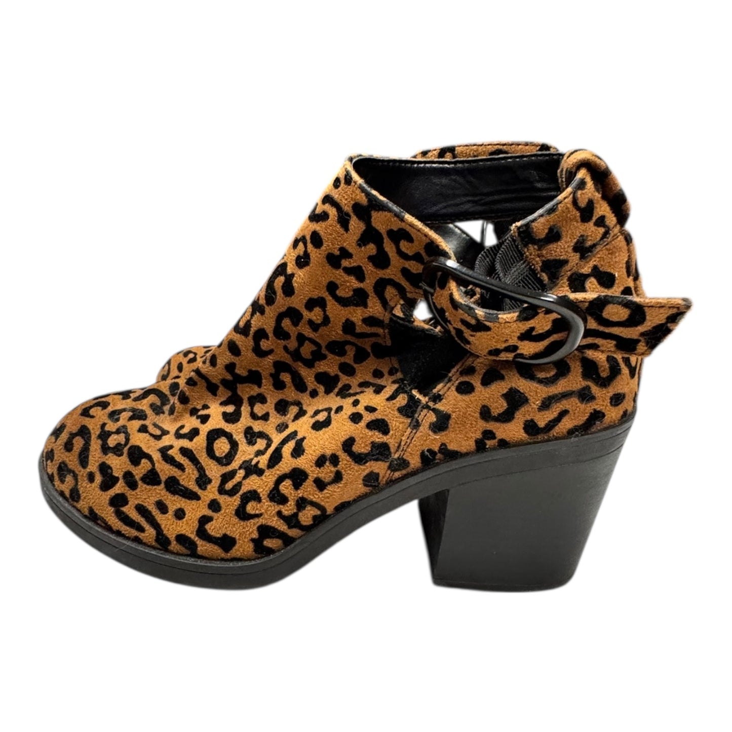 Boots Ankle Heels By Mix No 6 In Animal Print, Size:8.5