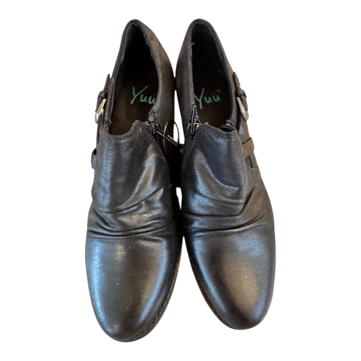 Shoes Heels Block By Yuu Collection In Black, Size:8