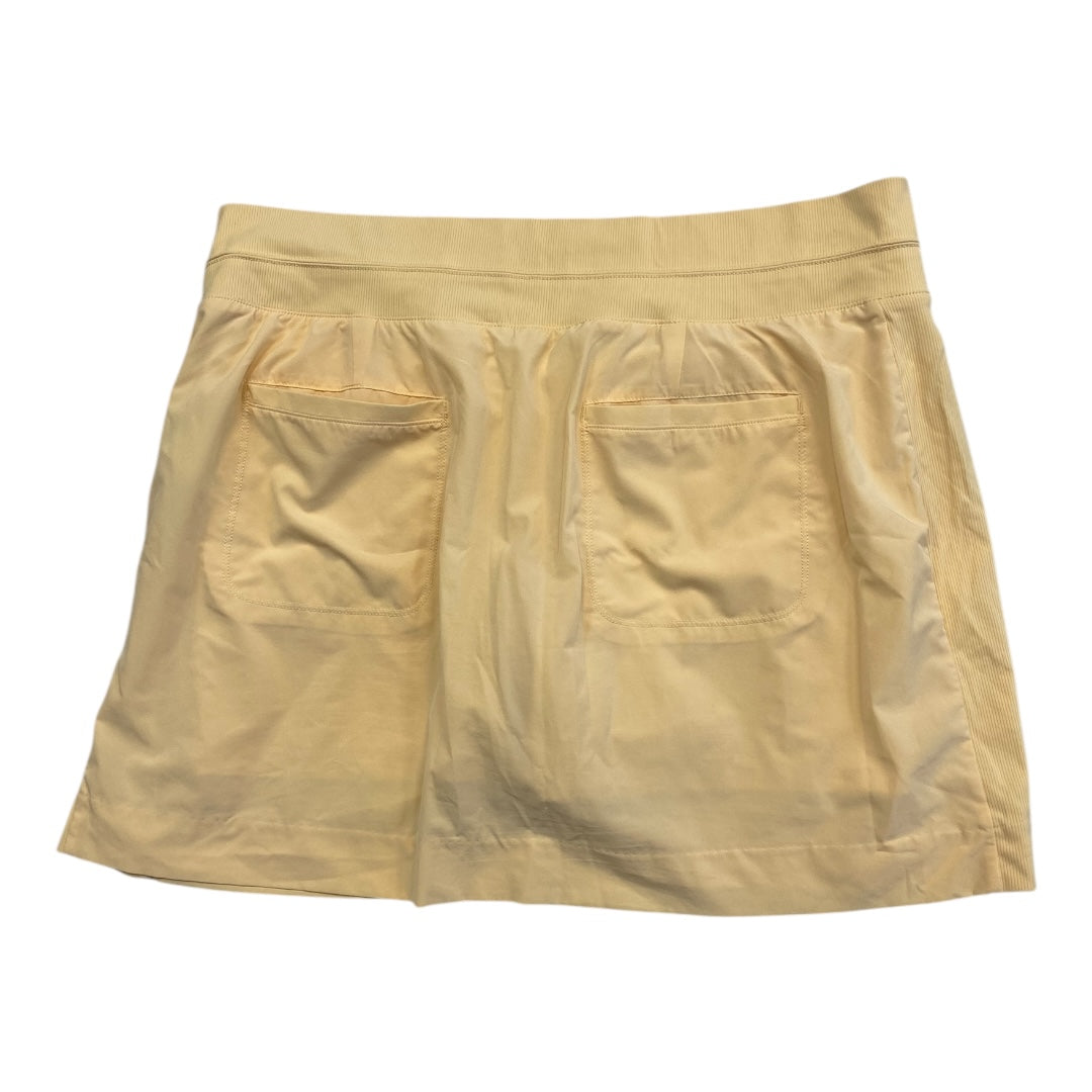 Athletic Skort By Athleta In Yellow, Size:18