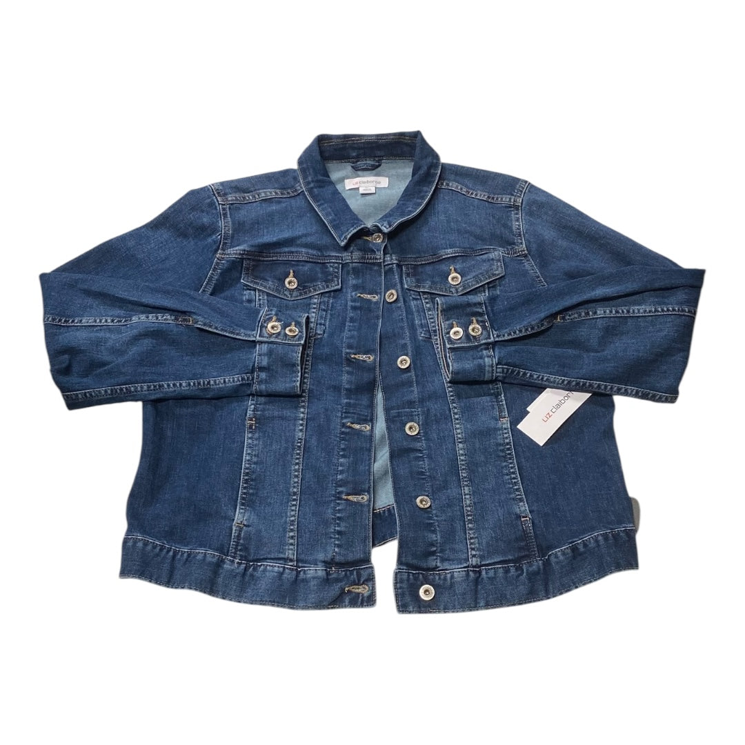 Jacket Denim By Liz And Co In Blue, Size:Xl
