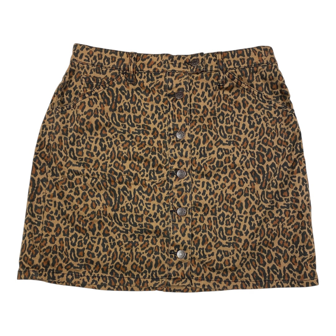 Skirt Mini & Short By Banana Republic In Animal Print, Size:10
