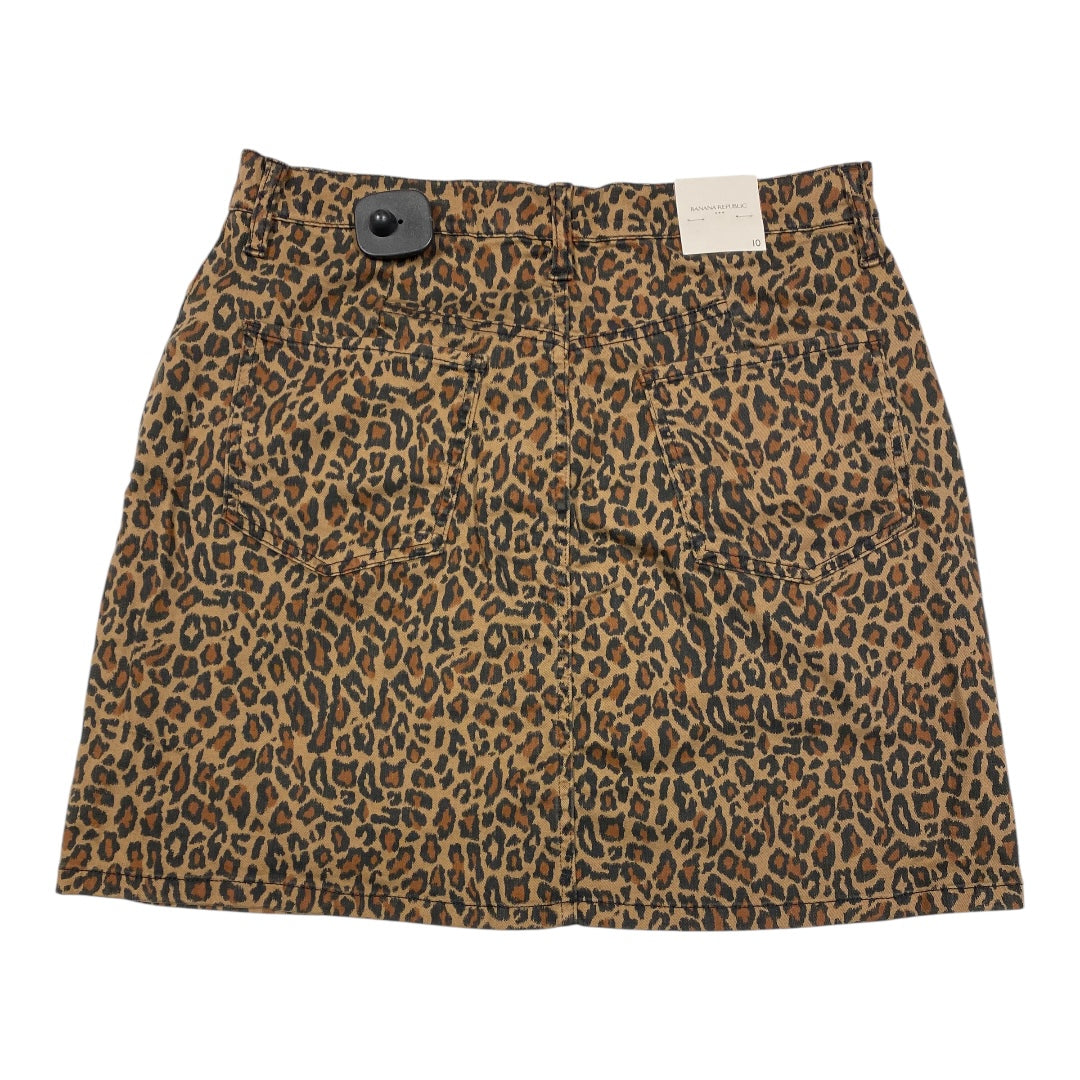 Skirt Mini & Short By Banana Republic In Animal Print, Size:10