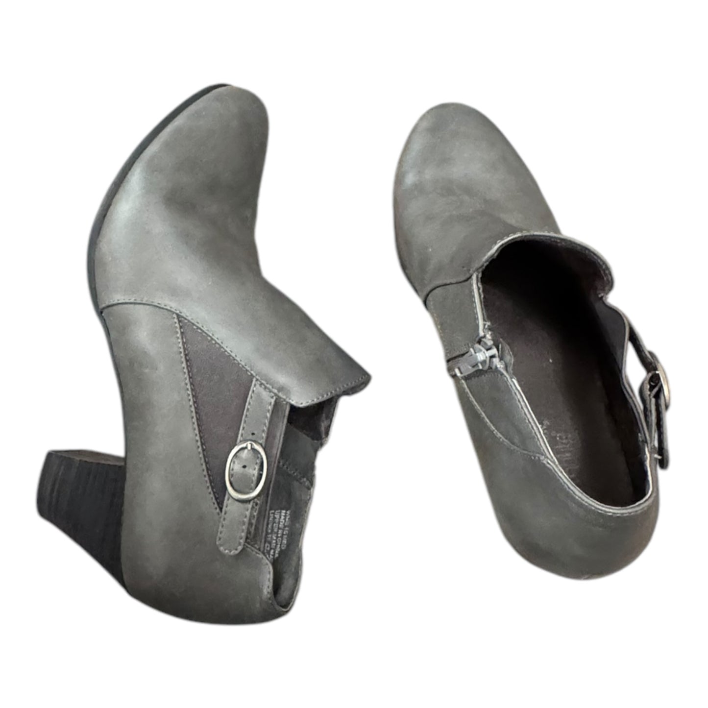 Boots Ankle Heels By Croft And Barrow In Grey, Size:10