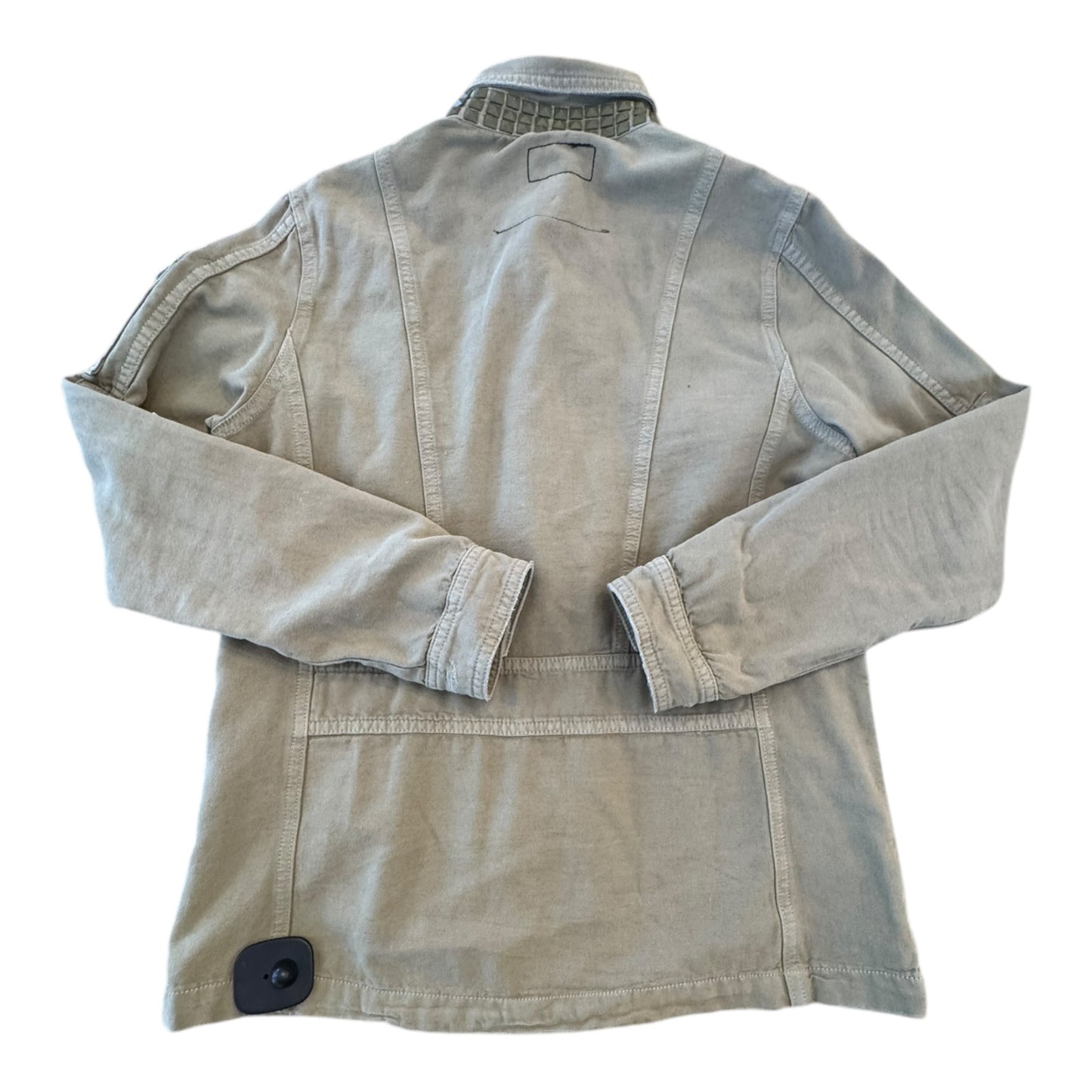 Jacket Denim Designer By Current Elliott In Green, Size:0