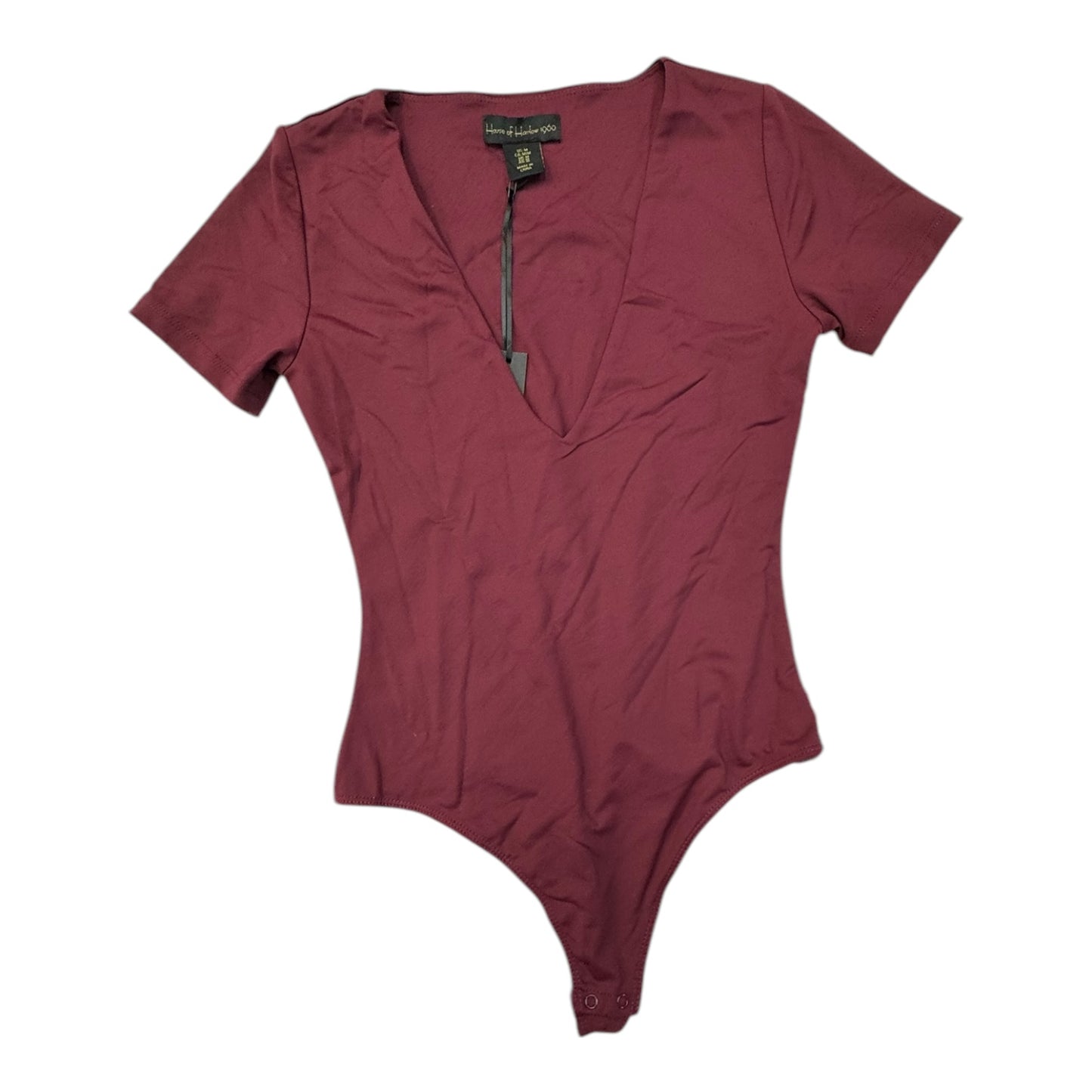 Bodysuit By House Of Harlow In Maroon, Size:M
