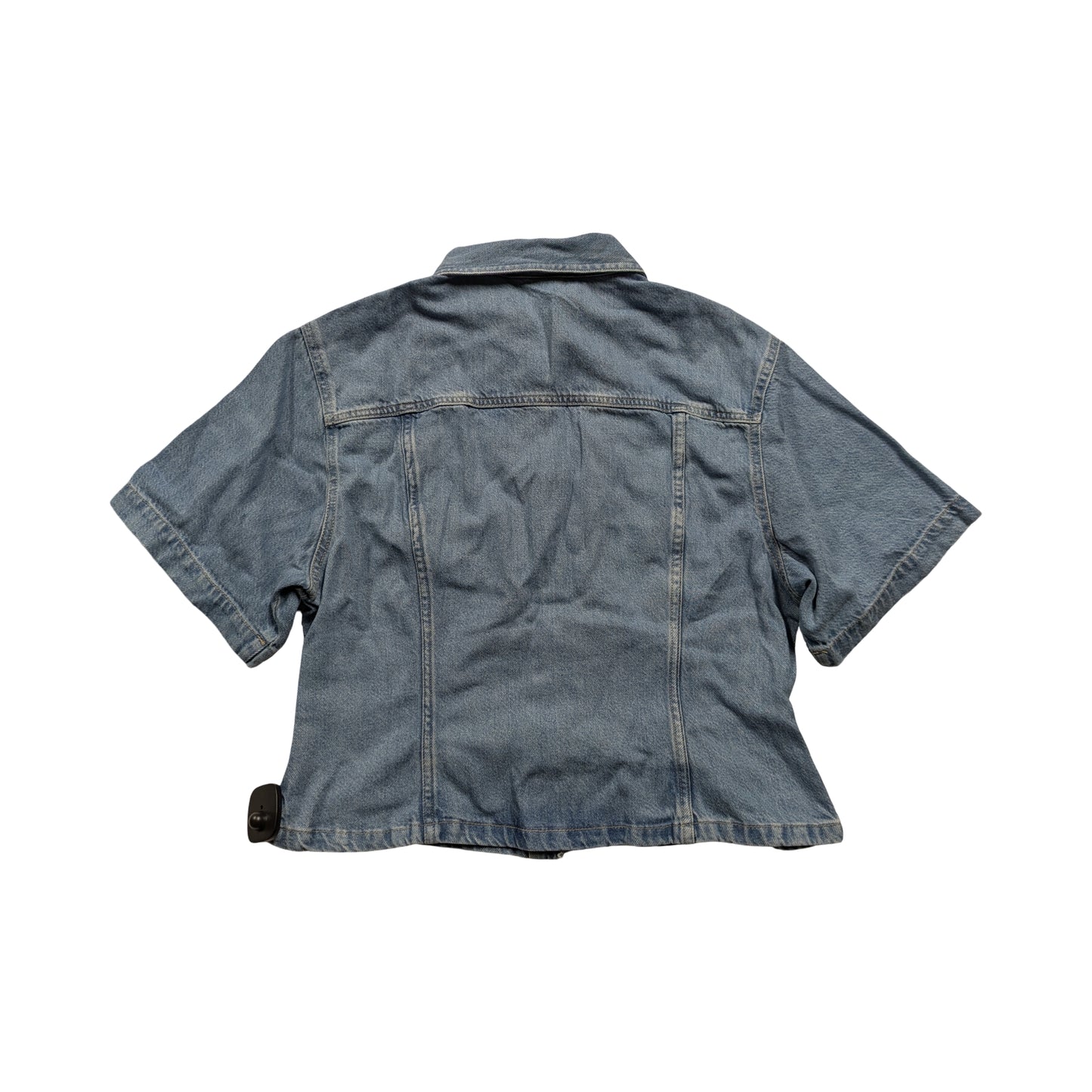 Top Ss By Gap In Blue Denim, Size:L