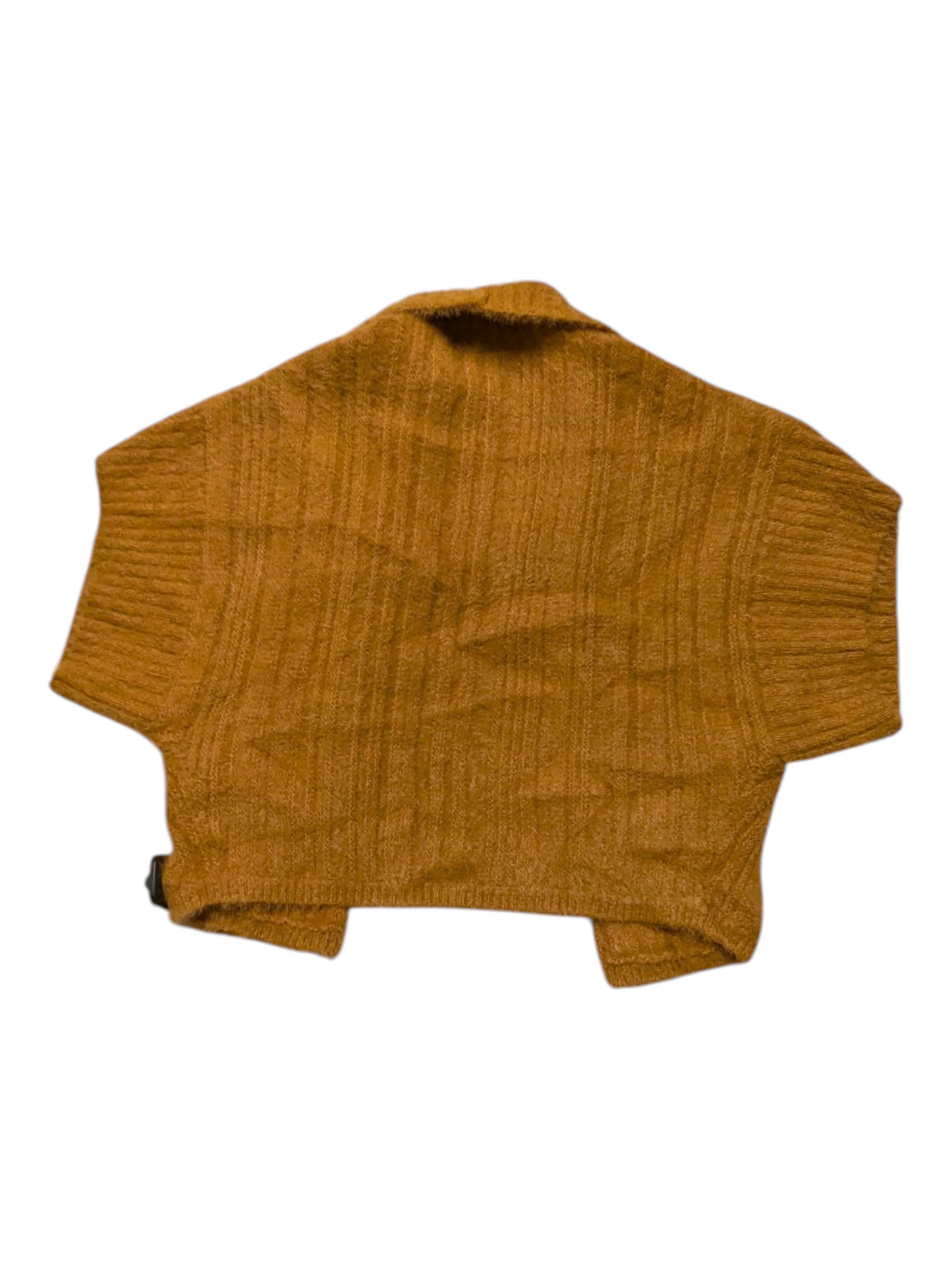 Sweater Cardigan By Anthropologie In Gold, Size:Xs