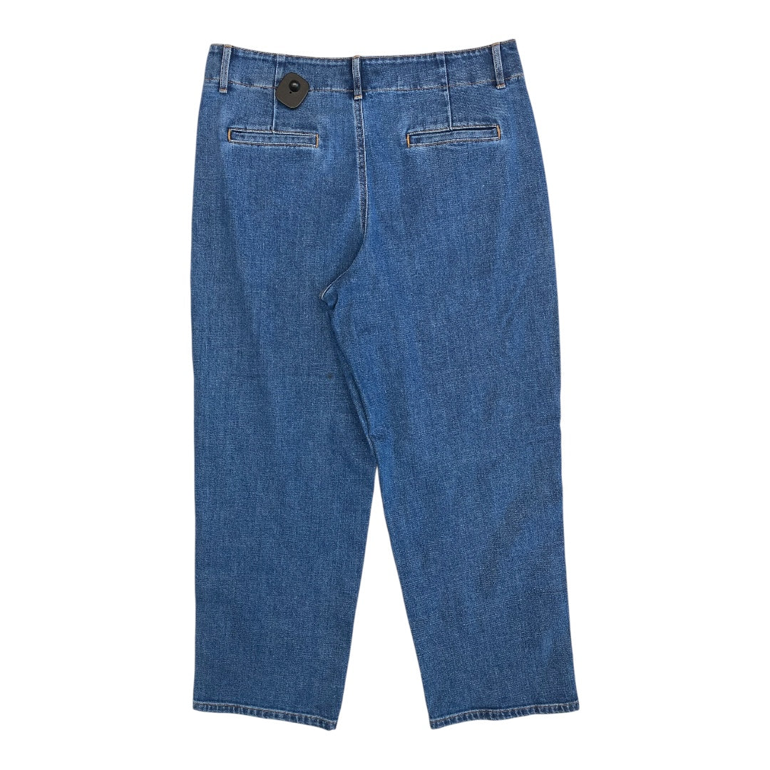 Jeans Straight By Banana Republic In Blue Denim, Size:14