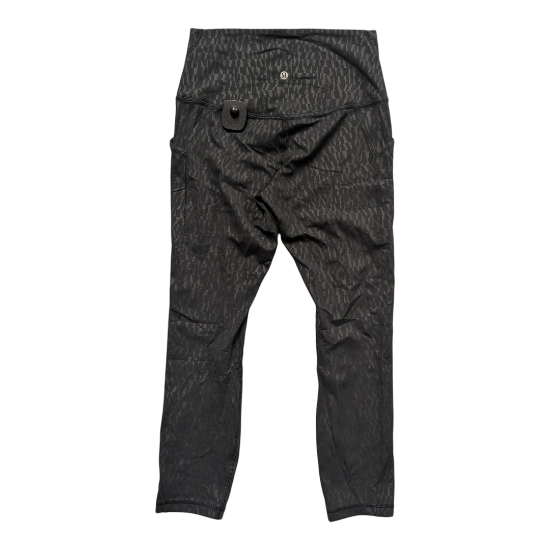 Athletic Leggings By Lululemon In Black, Size:8
