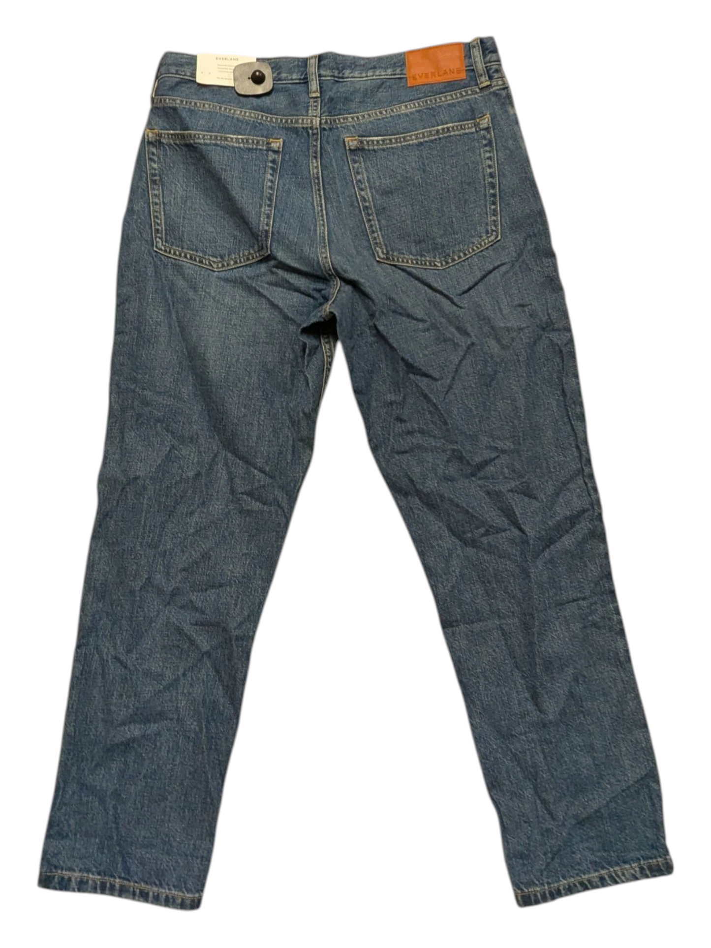 Jeans Straight By Everlane In Blue Denim, Size:10