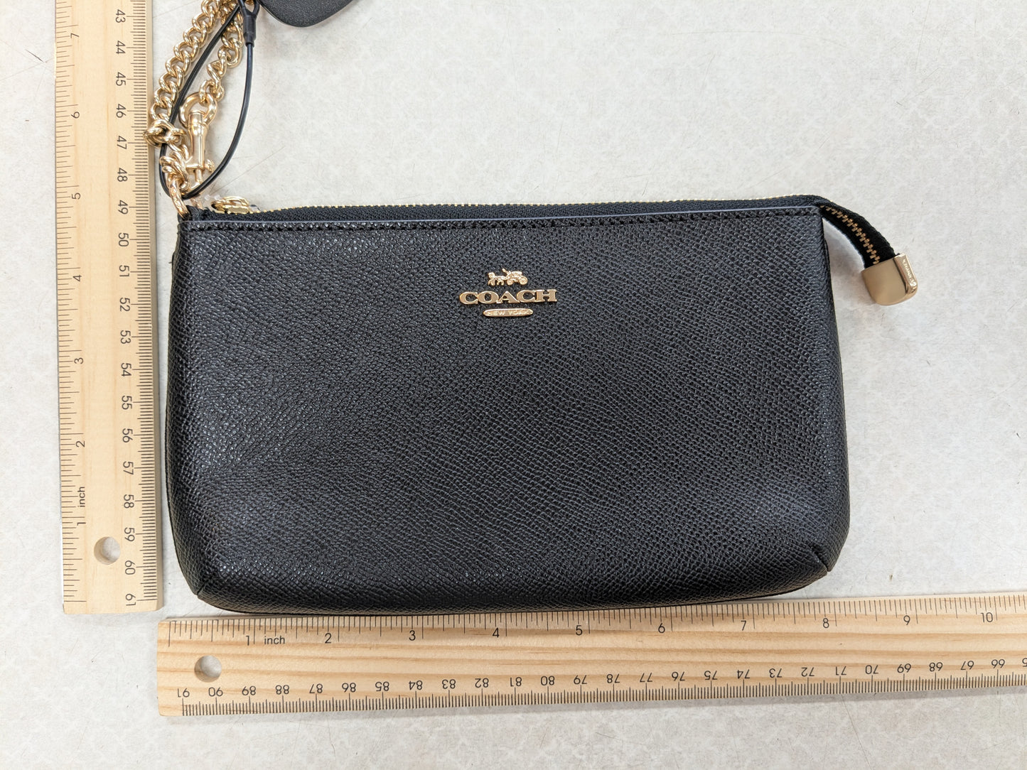 Wristlet Designer By Coach In Black, Size:Large