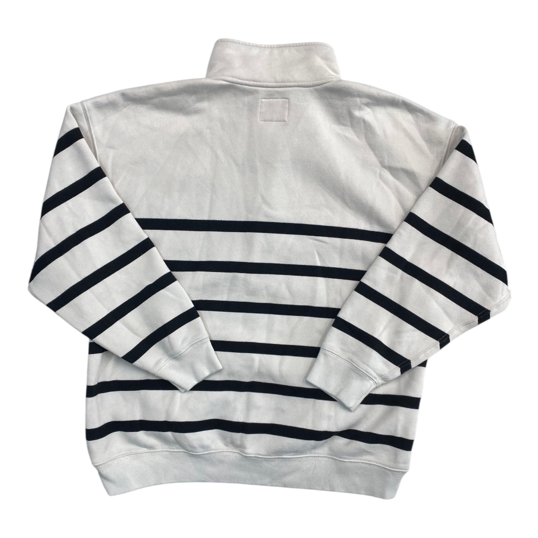 Sweatshirt Collar By Abercrombie And Fitch In Striped Pattern, Size:Xl