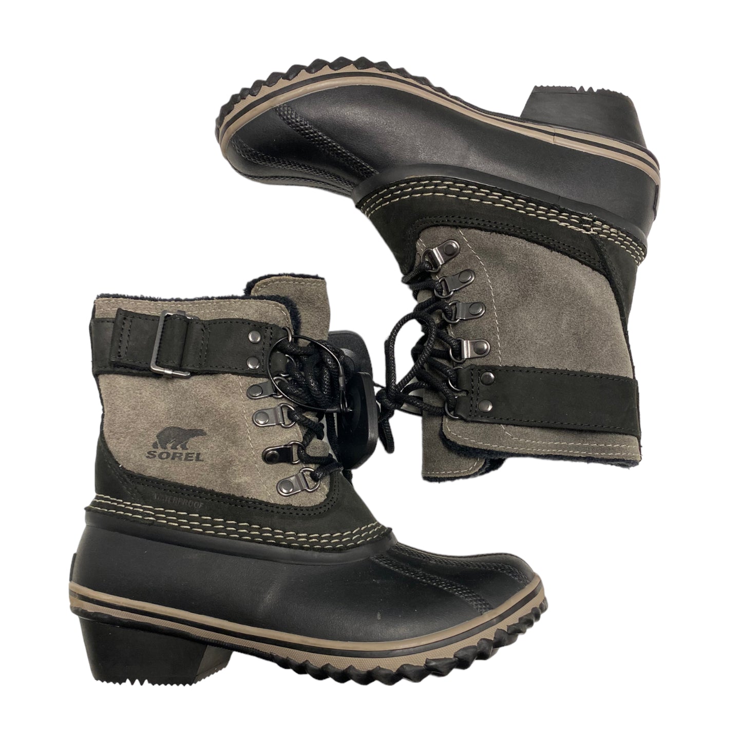 Boots Ankle Heels Desiger By Sorel Size: 6