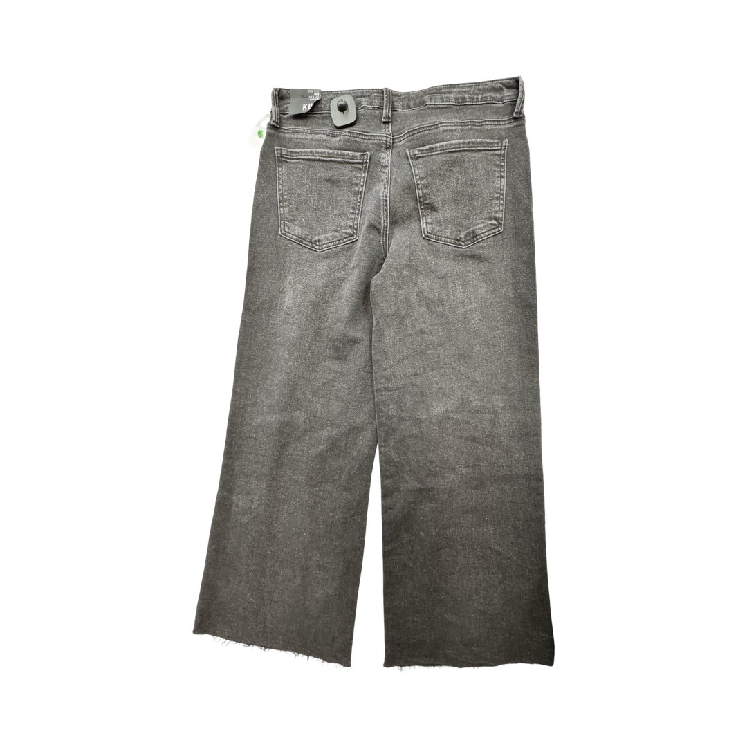Jeans Wide Leg By Kut In Black Denim, Size:4