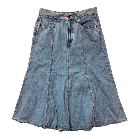 Skirt Maxi By Levis In Blue Denim, Size:10