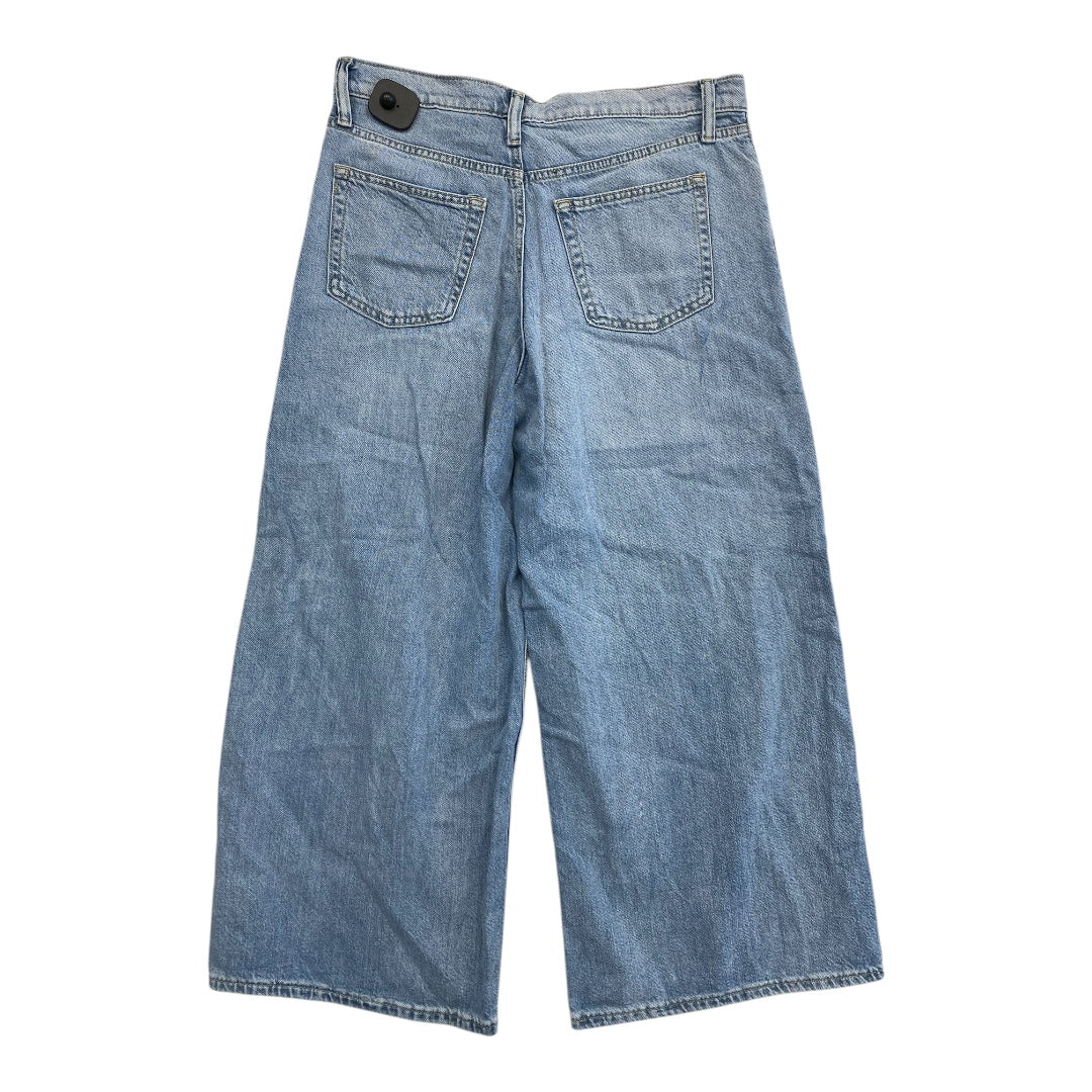 Jeans Wide Leg By Gap In Blue Denim, Size:10P