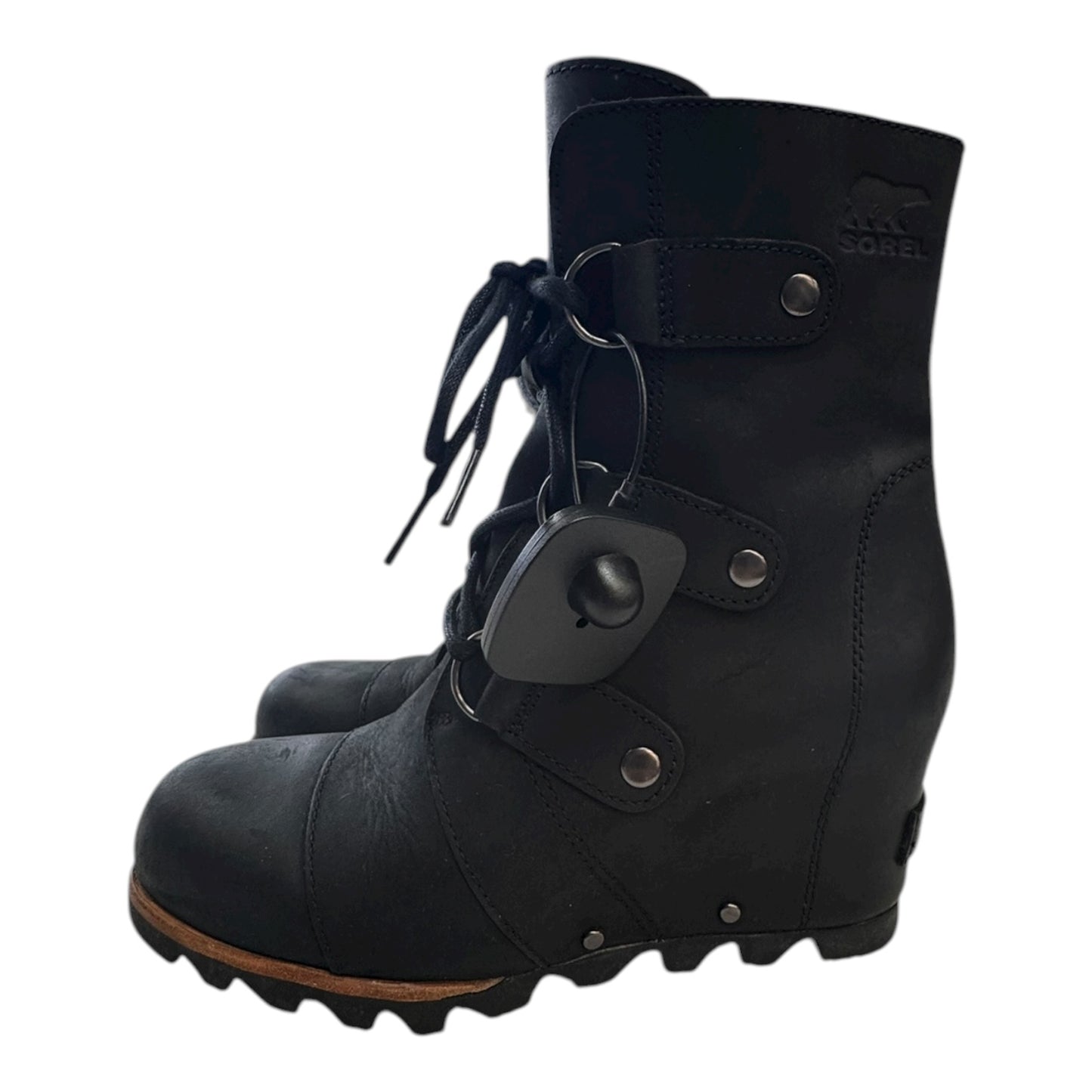 Boots Designer By Sorel In Black, Size:5.5