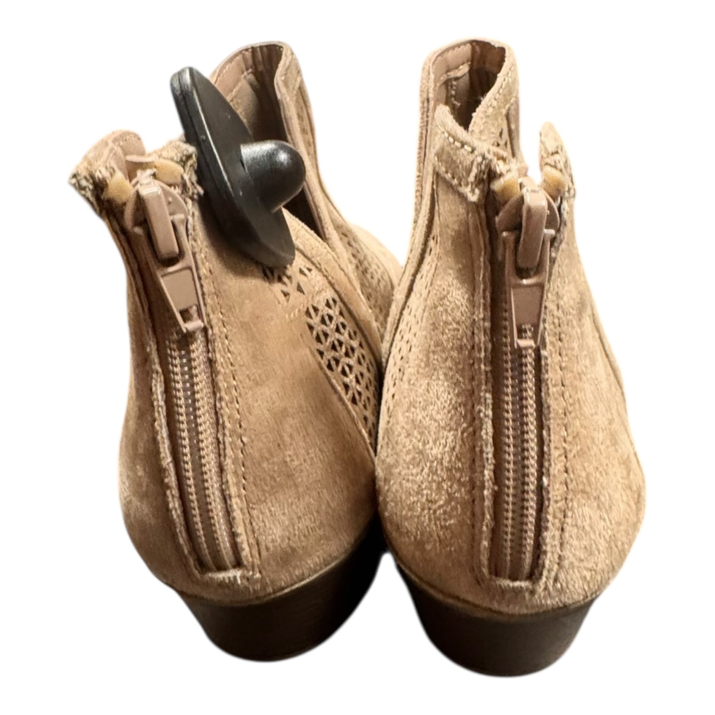 Boots Ankle Heels By Ana In Taupe, Size:10