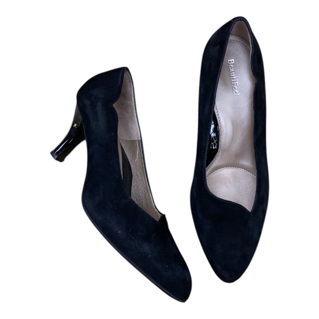 Shoes Heels Kitten By BEATIFEEL In Black, Size:8.5