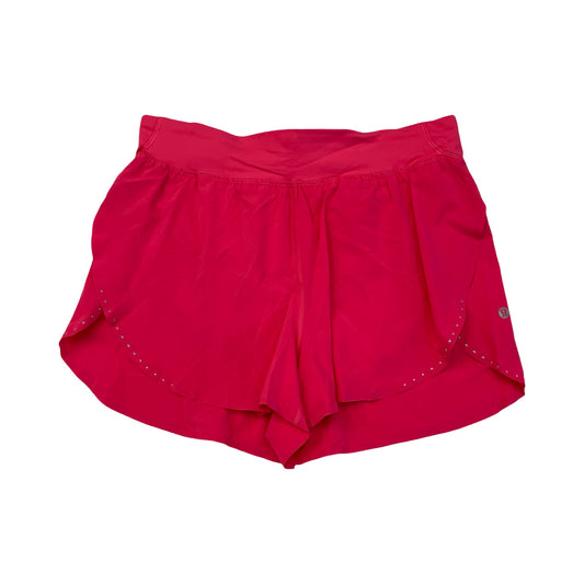 Athletic Shorts By Lululemon In Pink, Size:8