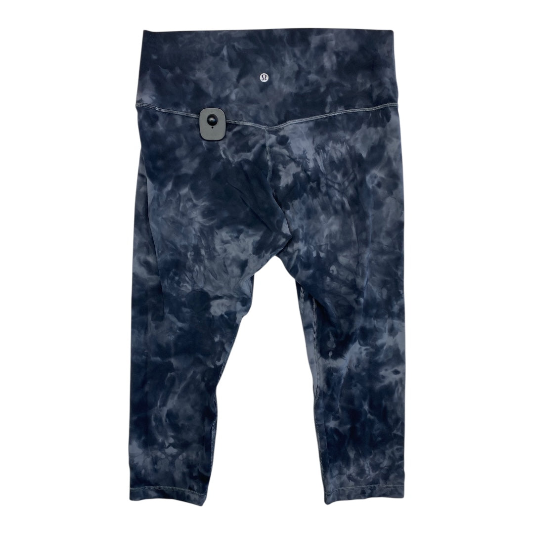Athletic Capris By Lululemon In Tie Dye Print, Size:12
