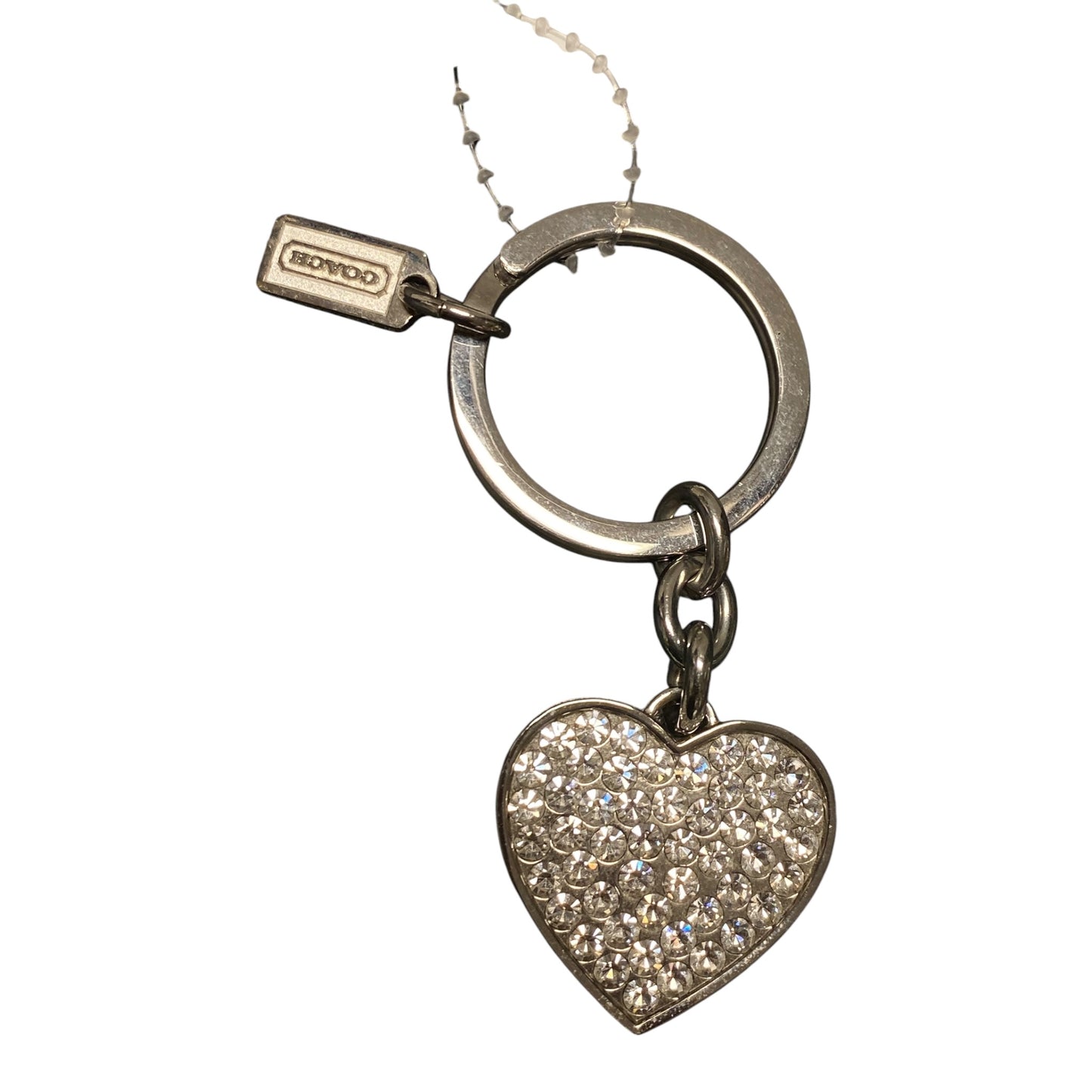 Key Chain Designer By Coach In Silver