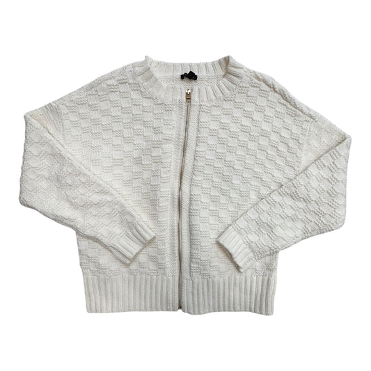 Sweater Cardigan By Talbots In Cream, Size:L