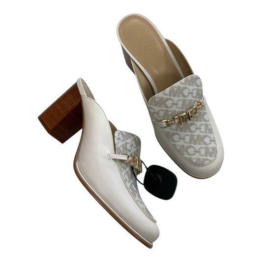 Shoes Heels Block By Michael By Michael Kors In Tan, Size:8