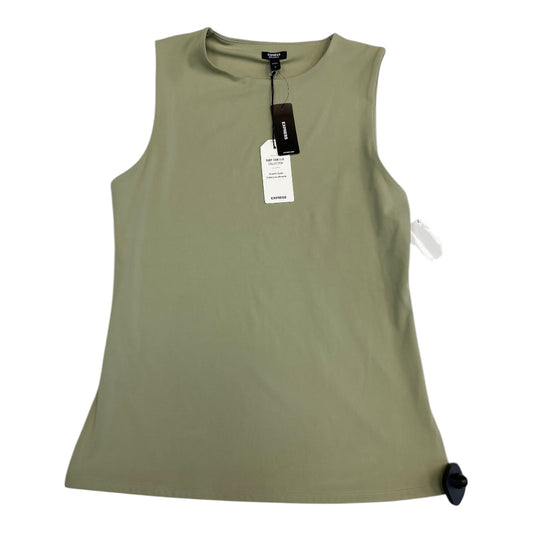 Top Sleeveless By Express In Green, Size:L