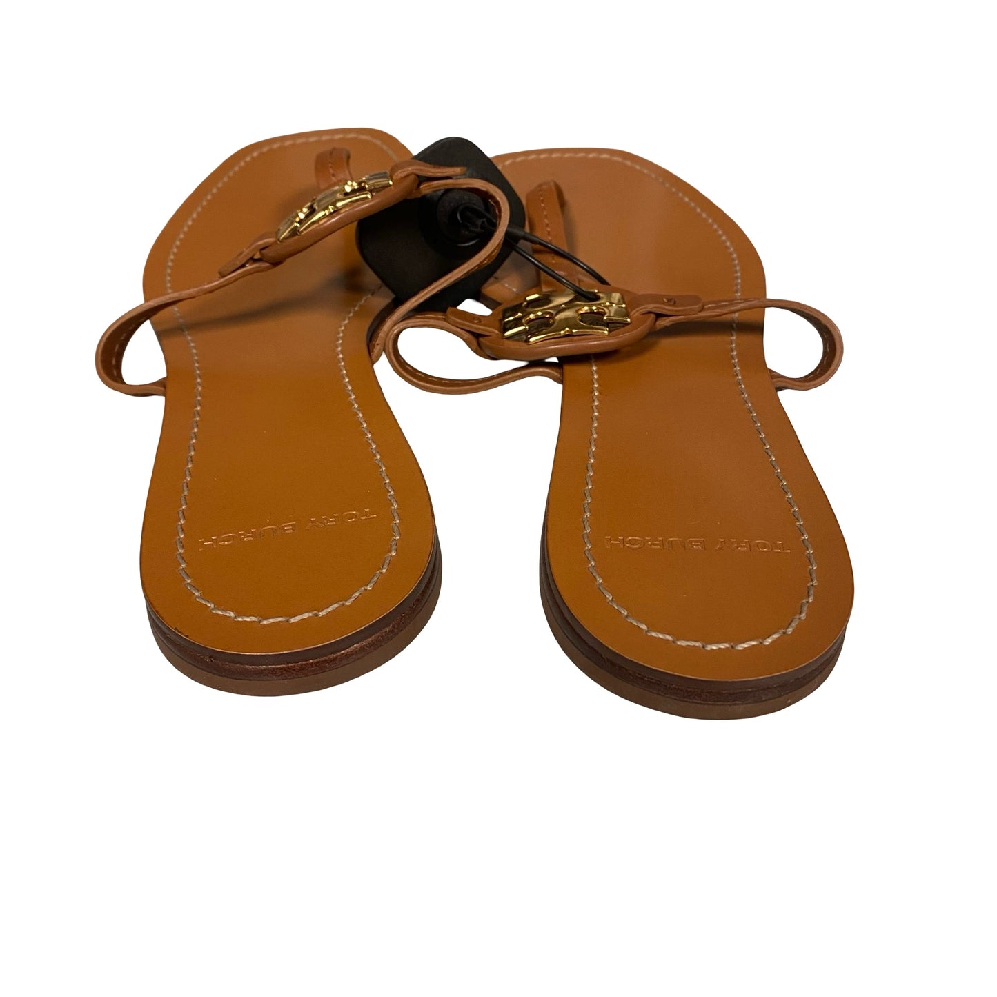 Sandals Designer By Tory Burch In Gold & Tan, Size:11