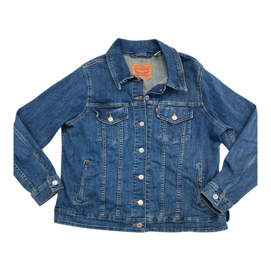 Jacket Denim By Levis In Blue, Size:1X