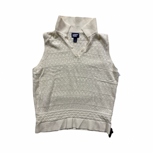 Top Sleeveless By Lands End In Cream, Size:L