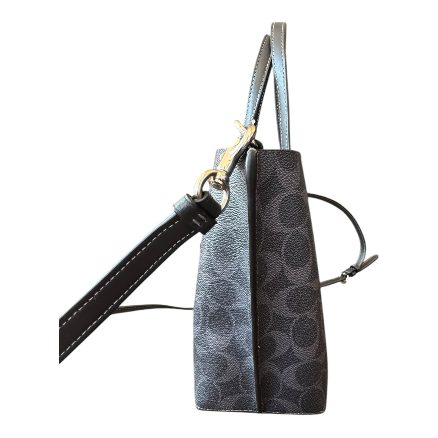 Handbag Designer By Coach In Blue & Grey, Size:Small