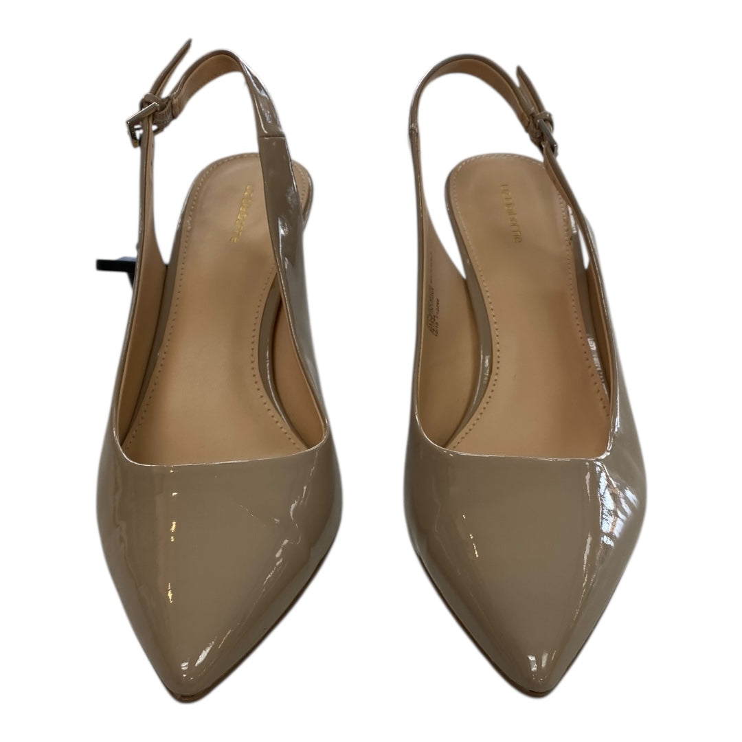 Shoes Heels Block By Liz Claiborne In Tan, Size:10