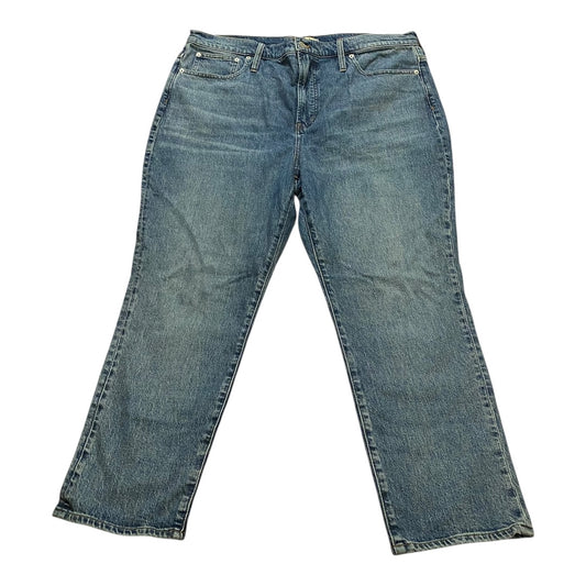 Jeans Straight By Madewell In Blue Denim, Size:16