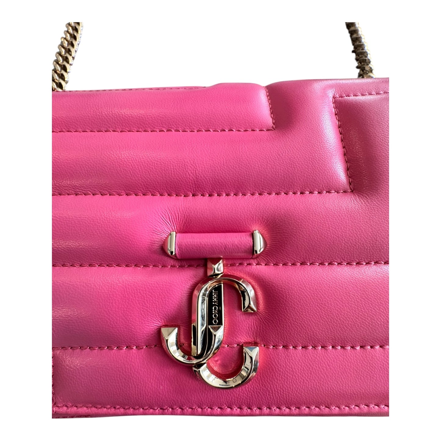 Handbag Luxury Designer By Jimmy Choo In Pink, Size:Small