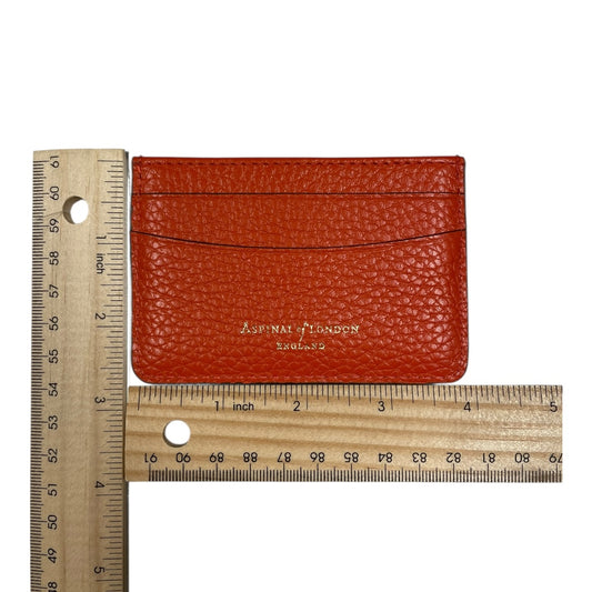 Wallet By ASPINAL OF LONDON In Orange, Size:Small