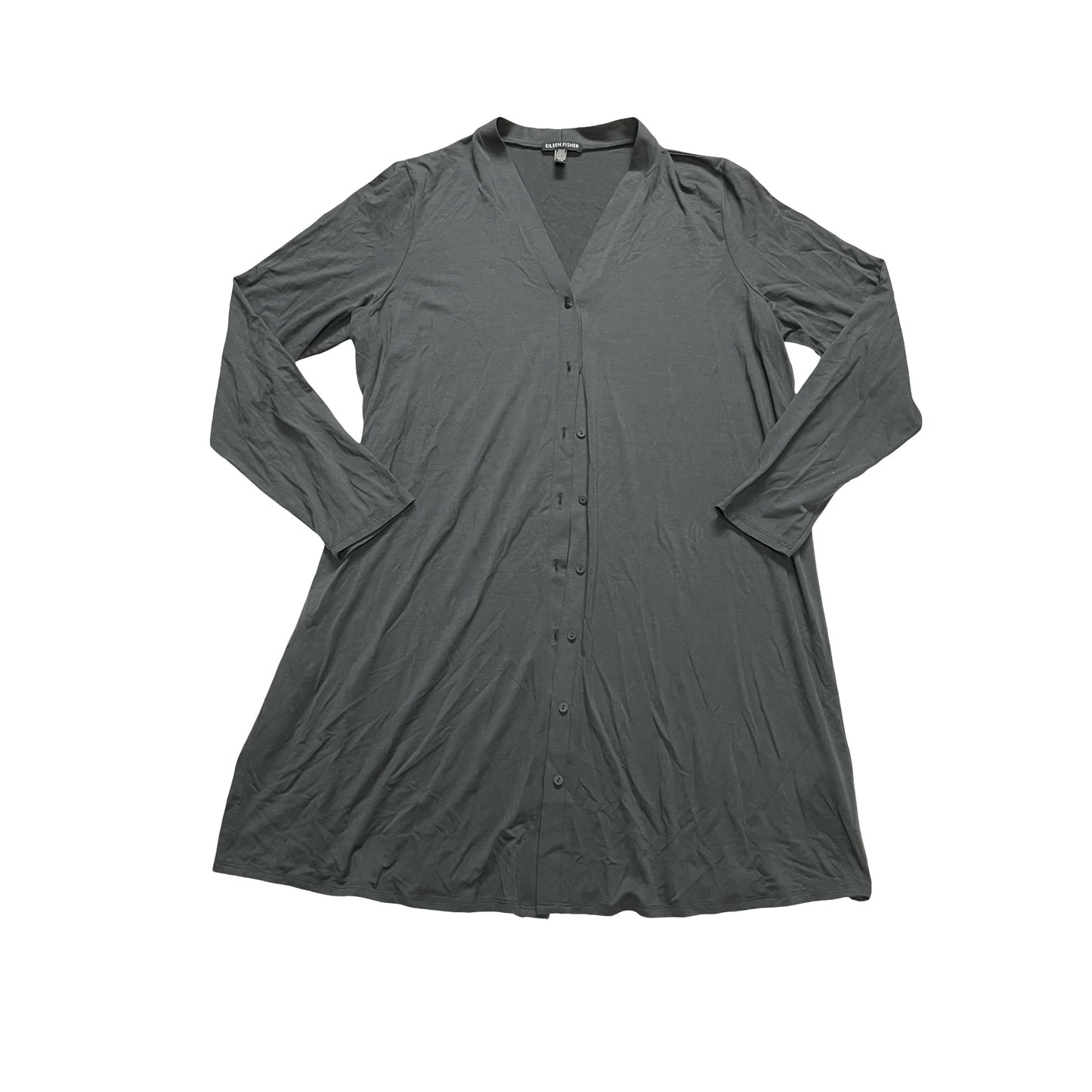 Dress Designer By Eileen Fisher In Grey, Size:L