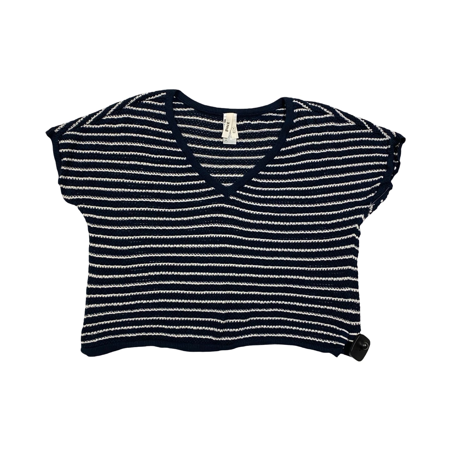 Sweater Ss By Pact In Blue & White, Size:M