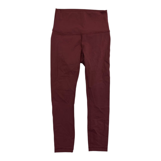 Athletic Capris By Lululemon In Red, Size:4
