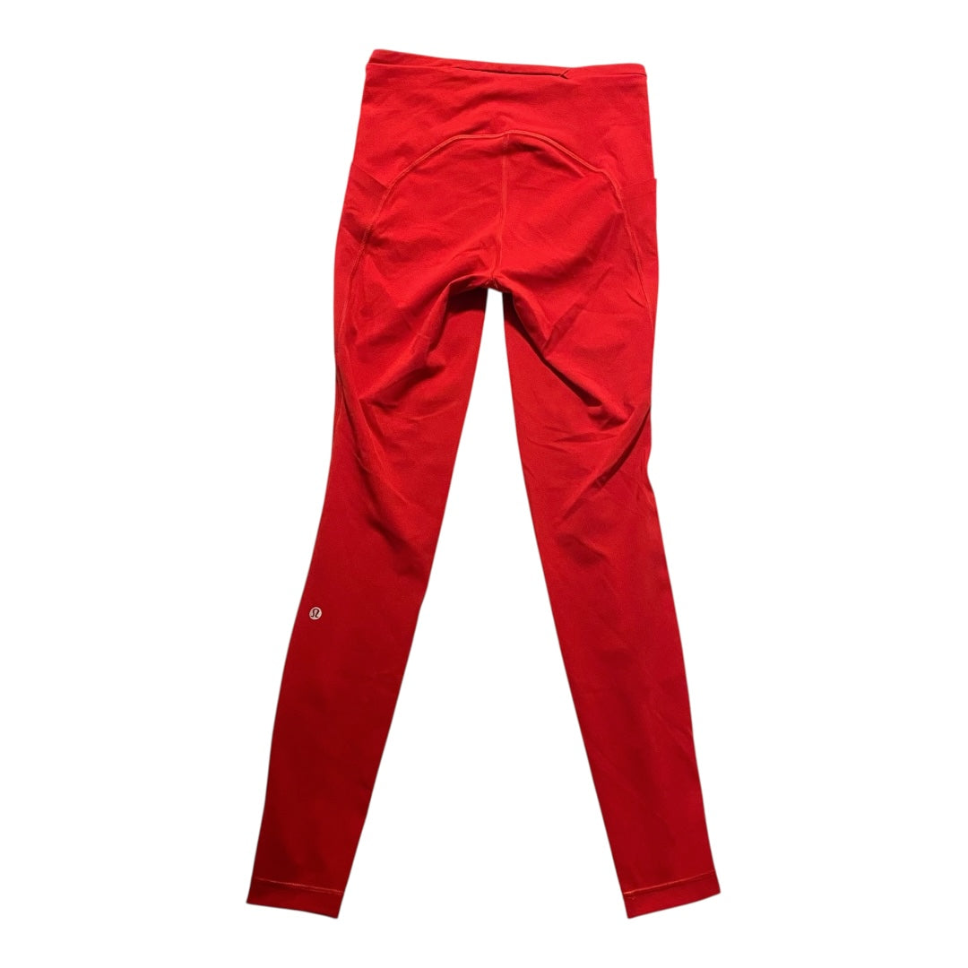 Athletic Leggings By Lululemon In Red, Size:6