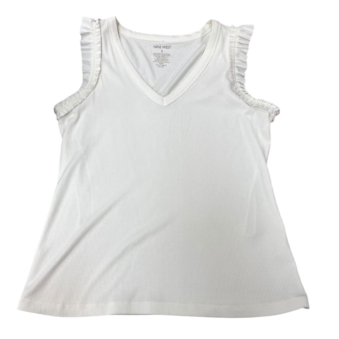 Top Sleeveless By Nine West In White, Size:S