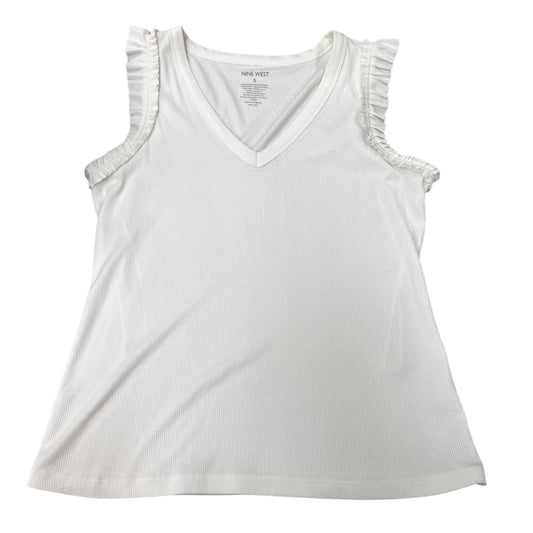 Top Sleeveless By Nine West In White, Size:S